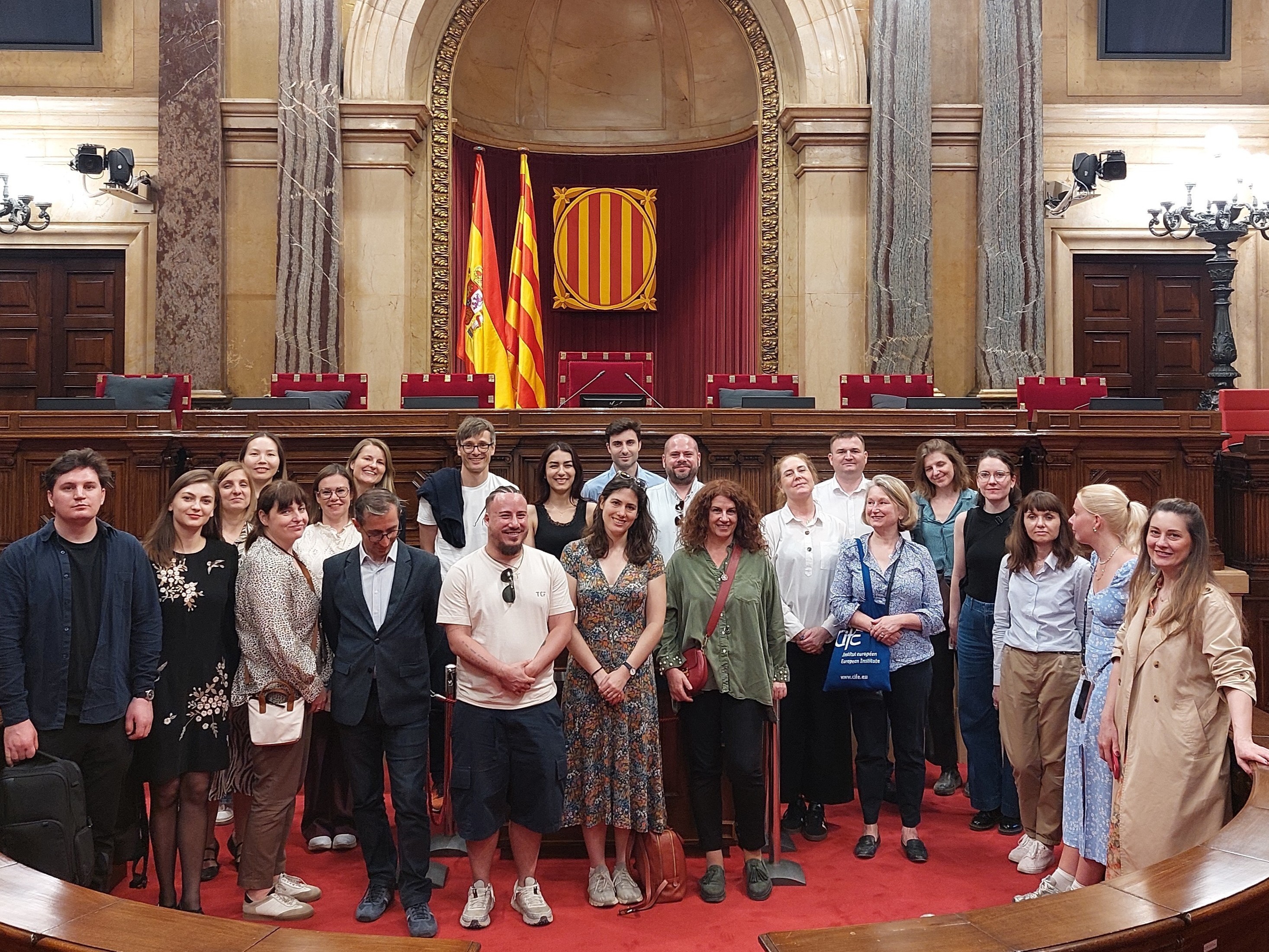 Visit of the Catalan Parliamant with the 2nd year students of the Executive Master in EU Studies